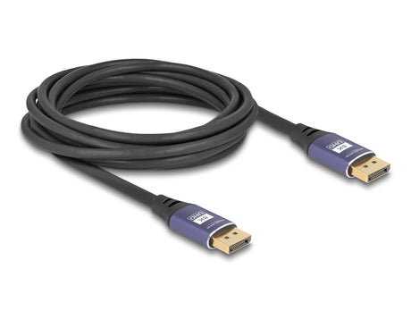 Delock 80603 Displayport Cable 8K 60 Hz 5 M Lila Metal