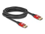 Delock 80607 Displayport Cable 8K 60 Hz 5 M Red Metal