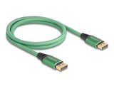 Delock 80629 Displayport Cable 16K 60 Hz 1 M Green Metal