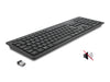 Delock 12004 Usb Keyboard 2.4 Ghz Wireless Black - Silent