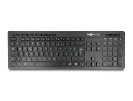 Delock 12004 Usb Keyboard 2.4 Ghz Wireless Black - Silent