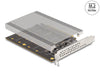 Delock 90210 Pci Express X16 Card To 4 X Internal Nvme M.2 Key M With Heat Sink