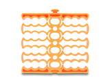 Delock 66255 Cable Organizer With 24 Cable Entries Orange