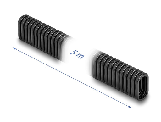 Delock 60619 Plastic Cable Protection Conduit In Oval Shape 13.6 X 6.3 Mm