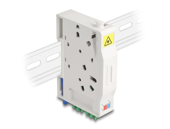 Delock 85936 Optical Fiber Connection Box For Din Rail With Splice Holder