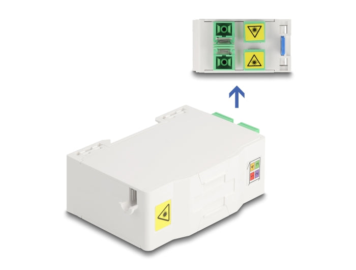 Delock 88097 Optical Fiber Connection Box For Din Rail