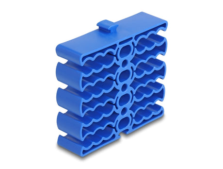 Delock 66325 Cable Organizer With 24 Cable Entries Blue