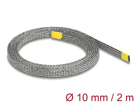 Delock 20937 Braided Sleeve For Emi Shielding Stretchable 2 M X 10 Mm