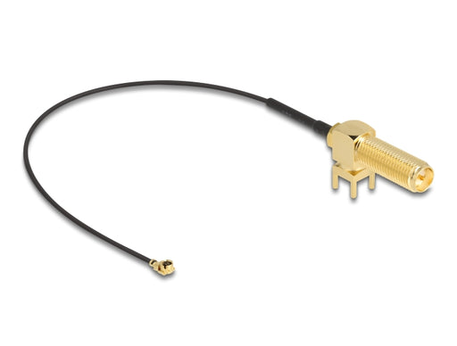 Delock 12039 Antenna Cable Rp-Sma 90° Pcb Jack Bulkhead To I-Pex Inc.