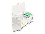 Delock 88098 Optical Fiber Connection Box For Din Rail