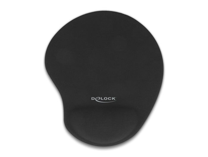 Delock 12040 Ergonomic Mouse Pad With Gel Wrist Rest Black 230 X 202 X 24 Mm