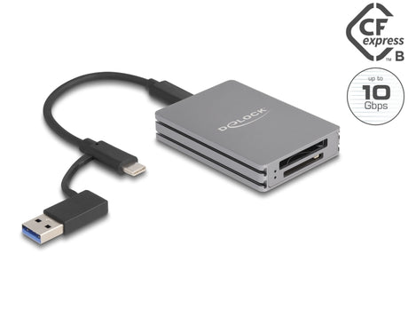 Delock 91011 Usb Type-C™ Card Reader For Sd And Cfexpress Type B Memory Cards