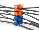 Delock 66255 Cable Organizer With 24 Cable Entries Orange