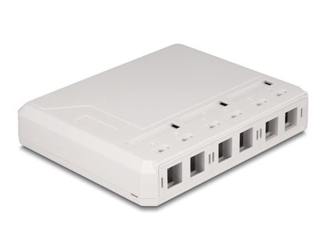 Delock 67052 Keystone Surface Mounted Box 6 Port For Fiber Optic And Network