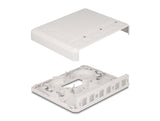 Delock 67052 Keystone Surface Mounted Box 6 Port For Fiber Optic And Network