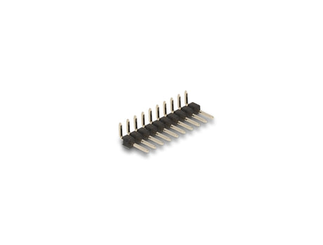 Delock 66695 Pin Header 10 Pin, Pitch 2.54 Mm, 1-Row, Angled, 5 Pieces