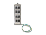 Delock 67039 Keystone Holder 8 Port Tiltable For Din Rail Or Wall Mounting