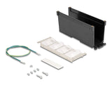 Delock 67039 Keystone Holder 8 Port Tiltable For Din Rail Or Wall Mounting