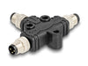 Delock 60573 M8 T-Splitter A-Coded 3 Pin 1 X Male To 2 X Male Connection