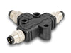 Delock 60574 M8 T-Splitter A-Coded 4 Pin 1 X Male To 2 X Male Connection