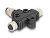 Delock 60575 M8 T-Splitter A-Coded 3 Pin 1 X Male To 2 X Female Connection