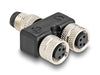 Delock 60577 M8 Y-Splitter A-Coded 4 Pin 1 X Male To 2 X Female Connection