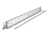 Delock 67066 19″ Keystone Patch Panel With 24 Tiltable Ports And Strain Relief