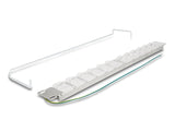 Delock 67066 19″ Keystone Patch Panel With 24 Tiltable Ports And Strain Relief