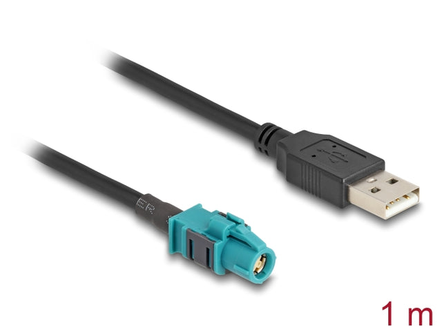 Delock 90534 Cable Hsd Z Female To Usb 2.0 Type-A Male 1 M