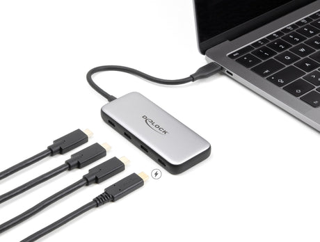 Delock 64261 Usb 10 Gbps Usb Type-C™ Hub With 4 X Usb Type-C™ Female And Pd