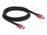 Delock 85774 Ultra High Speed Hdmi Cable 48 Gbps 8K 60 Hz Red 2 M Certified