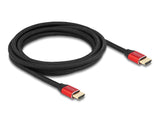 Delock 85775 Ultra High Speed Hdmi Cable 48 Gbps 8K 60 Hz Red 3 M Certified