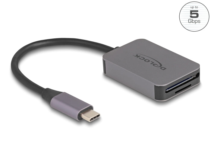 Delock 91009 Usb Type-C™ Card Reader In Aluminium Enclosure