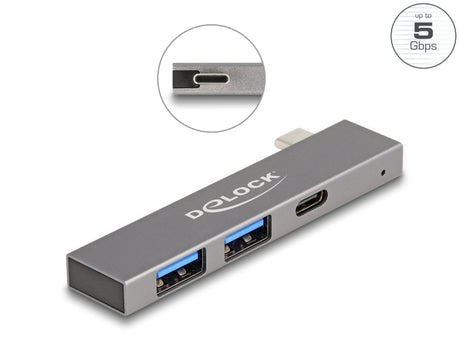 Delock 64275 3 Port Slim Usb Hub With Usb Type-C™ To Usb 5 Gbps Usb Type-C™