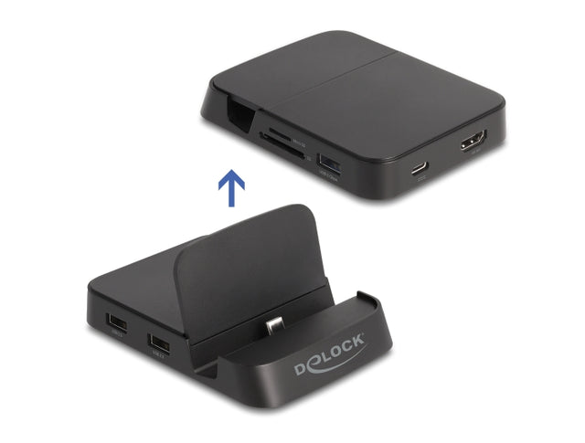 Delock 88018 Smartphone Docking Station 4K With Integrated Holder