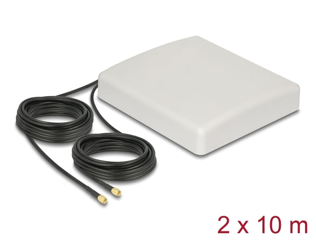 Delock 89891 Lte Mimo Antenna 2 X Sma Plug 8 Dbi Directional