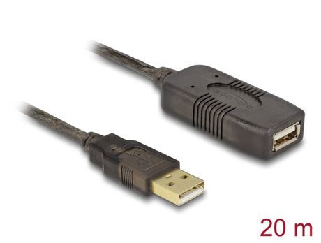 Delock 82690 Cable Usb 2.0 Extension, Active 20 M