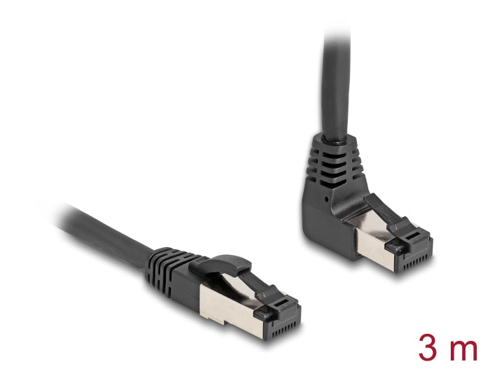 Delock 80396 Rj45 Network Cable Cat.8.1 S/Ftp 90° Upwards Angled / Straight