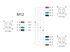 Delock 60579 M12 T-Splitter A-Coded 4 Pin 1 X Female To 2 X Female Connection