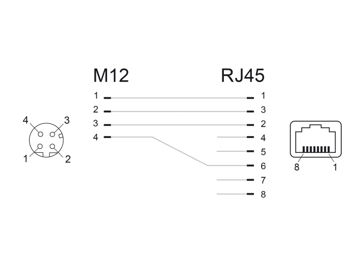 Delock 66312 Network Adapter M12 4 Pin D-Coded Female To Rj45 Jack