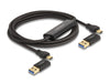 Delock 83014 Usb Type-C™ 5 Gbps Data Link Cable + Km Switch 2 M