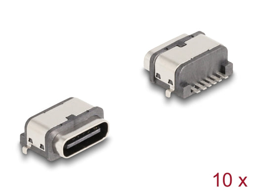 Delock 66945 Usb 5 Gbps Usb Type-C™ Female 6 Pin Smd Connector