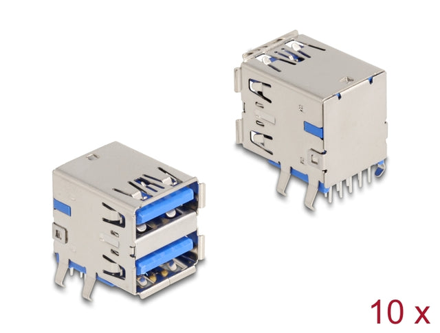 Delock 66950 Usb 5 Gbps Type-A Female Double Row 18 Pin Tht Connector