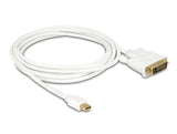 Delock 82918 Cable Mini Displayport Male To Dvi 24+1 Male 2 M