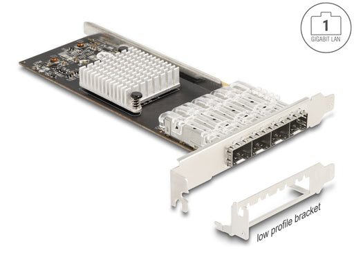 Delock 88342 Pci Express X4 Card To 4 X Sfp Slot Gigabit Lan I350