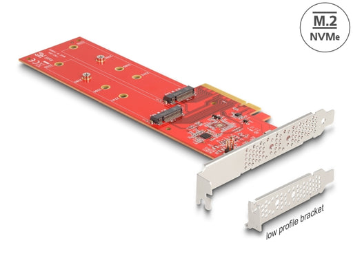 Delock 90616 Pci Express X8 Card To 2 X Internal Nvme M.2 Key M 110 Mm