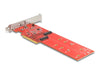 Delock 90616 Pci Express X8 Card To 2 X Internal Nvme M.2 Key M 110 Mm