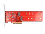 Delock 90616 Pci Express X8 Card To 2 X Internal Nvme M.2 Key M 110 Mm