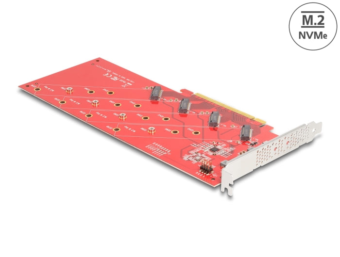 Delock 90617 Pci Express X16 Card To 4 X Internal Nvme M.2 Key M 110 Mm