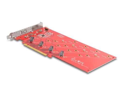 Delock 90617 Pci Express X16 Card To 4 X Internal Nvme M.2 Key M 110 Mm